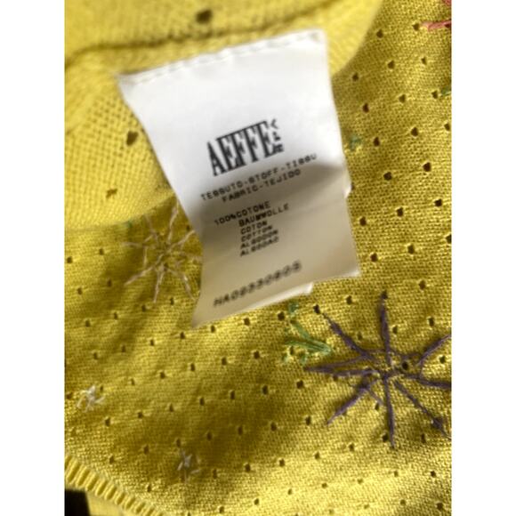 Vintage 00’s Moschino Cheap And Chic Yellow Sequined Knit Top - Picture 4 of 5